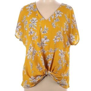 West Kei Mustard Floral Blouse
